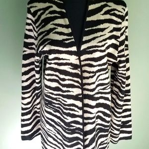 Zebra Print Cardigan